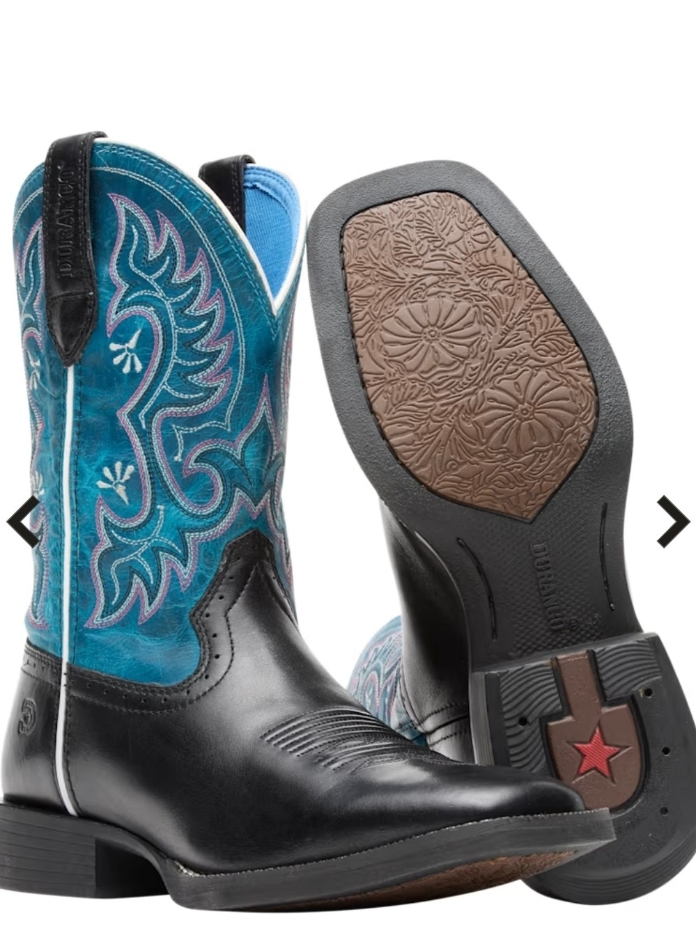 DURANGO SHYLOH WESTERN BOOTS FOR LADIES Size 10 Lether Cowboy